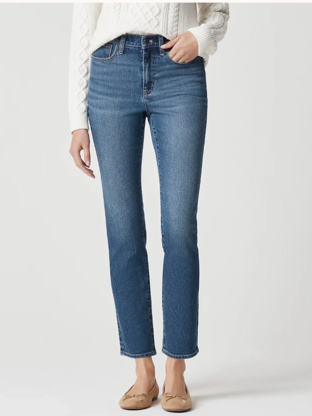 NWT J. Crew Essential Straight Jean in All-Day Stretch